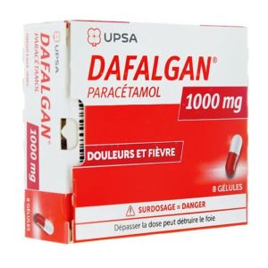Dafalgan 1000mg - Douleurs et Fièvre - 8 gélules