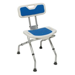 Chaise de douche pliante et réglable en hauteur - Blue Seat