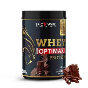 Whey Optimax protein - Chocolat - Prise de masse musculaire - Pot 500G