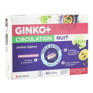 Ginko+ Circulation Nuit - 60 comprimés