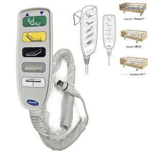 Télécommande HB 80 pour lit médical électrique Invacare SB755 ScanBed ou Octave