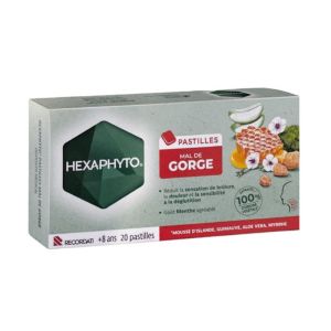 Hexaphyto Pastilles Mal de Gorge - 20 pastilles