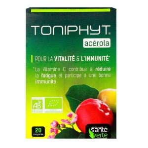 Toniphyt Acerola Bio - Vitalité Immunité - 20 comprimés