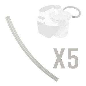 Tube de connexion entre poche de collecte et aspirateur trachéal - Par 5
