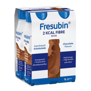 Fresubin - Drink - 2 Kcal Fibre - Boisson nutritionnelle - Chocolat - 4 x 200ml