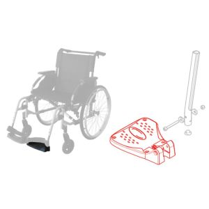 Palette fixe pour repose-pied - Fauteuil roulant Action ng - Côté Gauche