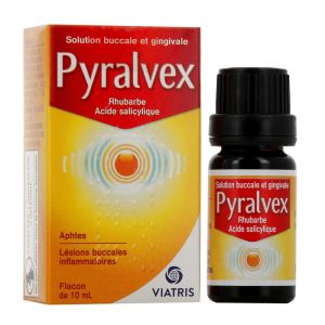 Pyralvex Solution buccale et gingivale - Aphtes Lésion buccales - Flacon 10 ml