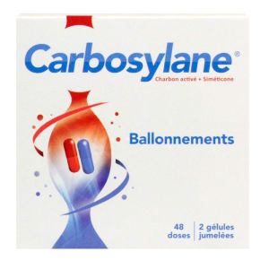 Carbosylane Adulte -  Ballonnements - 48 doses de 2 gélules jumelées