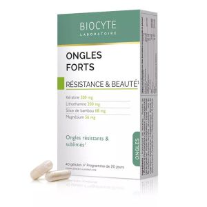 Biocyte Nutricosmetic - Ongles Forts - Résistance et Beauté - 40 capsules