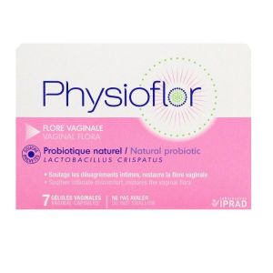 Physioflor Flore vaginale - Soulage désagréments intimes - 7 gélules vaginales