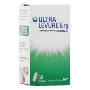 Ultra Levure 50 mg - Traitement diarrhée - 50 gélules
