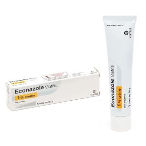 Econazole 1% - Crème antifongique mycoses cutanées et génitales - Tube 30g