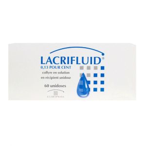 Lacrifluid 0,13% - Collyre sécheresse oculaire - 60 unidoses