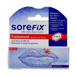 Sorefix gel labial SPF 30 - Traitement Bouton de fièvre - 6 ML