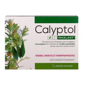 Calyptol inhalant respiratoire - Rhume Rhinites Rhinopharyngites - 10 ampoules 5ml