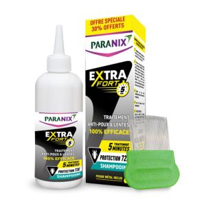 Shampooing Traitement anti-poux et lentes Extra Fort +30% OFFERTS - 300ml