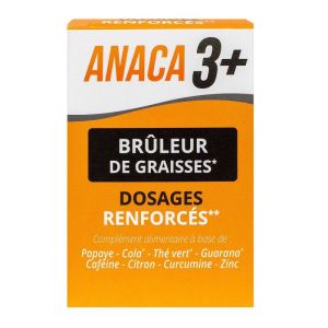 Anaca3+  Brûleur De Graisses Dosages renforcés 120 Gélules