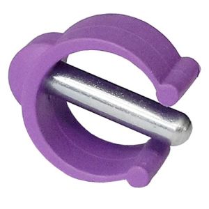Clip violet pour canne anglaise