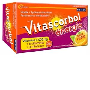 Énergie - Goût Orange Pressée - 30 Comprimés Effervescents