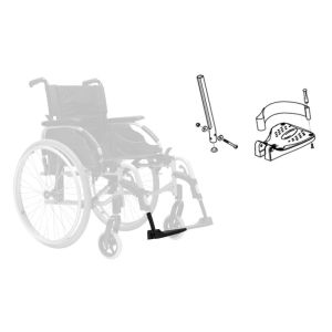 Repose-pied Droit pour Fauteuil Roulant Action - Largeur assise 38 à 40,5 CM