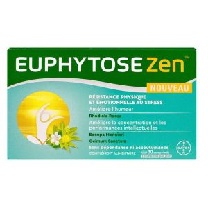Euphytosezen - Résistance physique et émotionnelle au stress - 30 comprimés