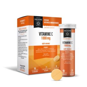 Vitamine C 1000MG - Fatigue Défenses immunitaires - 20 comprimés