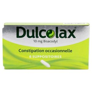 Dulcolax 10mg - Constipation occasionnelle - 6 suppositoires