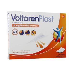 VoltarenPlast 1% - Diclofénac Sodique - 10 Emplâtres médicamenteux