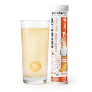 Vitamine C 1000 mg + Zinc Orange - Immunité Fatigue - 20 comprimés