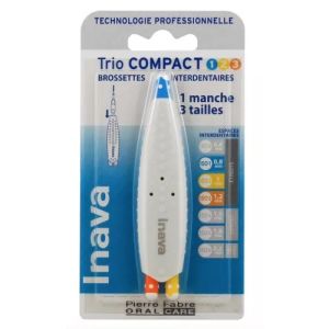 Brossettes Interdentaires Trio Compact - Tailles 1/2/3