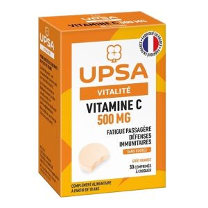 Vitalité Vitamine C 500mg - Défenses immunitaires Fatigue Passagère - 30 Comprimés Effervescents