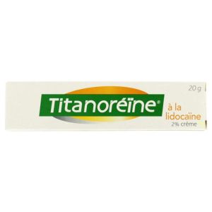 Titanoreine à la Lidocaïne 2% Crème - Douleurs Prurits Hémorroïdes - Tube 20g