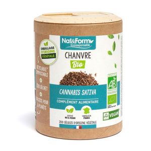 Chanvre Bio - Cannabis Sativa - Système immunitaire Confort digestif - 90 Gélules
