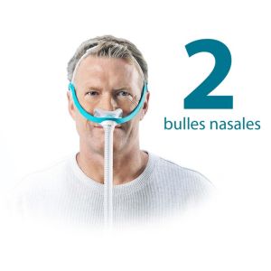 Masque nasal pour apnée du sommeil PPC Evora - 2 Bulles