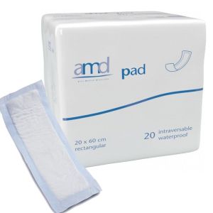 Couche droite intraversable 20 x 60 cm - Sachet de 20