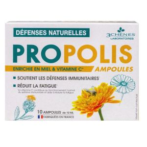Propolis Défenses naturelles - Soutient immunitaire Fatigue - 10 Ampoules 10ml