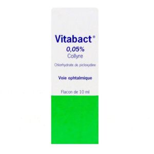 Collyre Vitabact 0,05% - Infections superficielles de l'oeil - Adultes - Flacon 10ml
