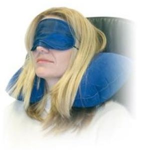 Set de confort voyage : masque pour les yeux, coussin de nuque et boules quies