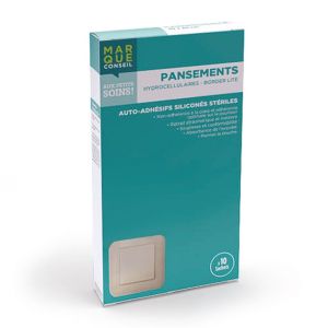 Pansements Hydrocellulaires - Border Lite - Plaies exsudatives - Boîte de 10