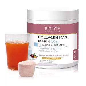Biocyte Collagen Max Marin 10g - Densité et Fermeté - Poudre à diluer - Pot 220g