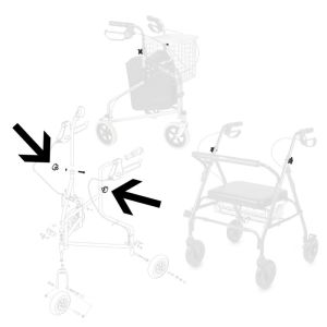 Blocage de poignées pour Rollator Madrid 2 ou Golite - Par 2