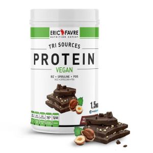 Proteine Vegan Tri sources - Chocolat Noisette - En-cas hyperhyperprotéinée - Pot 750g