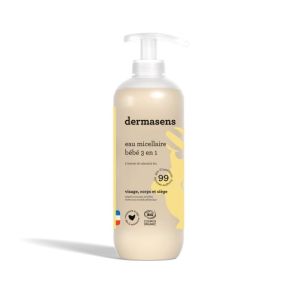 Dermasens Eau micellaire nettoyante bébé Bio 3 en 1 - 500 ml