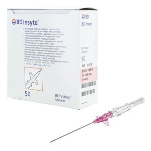 Cathéter intraveineux Bd Insyte™ Avec ailettes - 20G 1,10 x 48 mm - Rose - Par 50