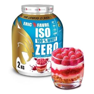 Iso Zero 100% Whey Framboise - Développement et définition musculaire - Pot 2kg