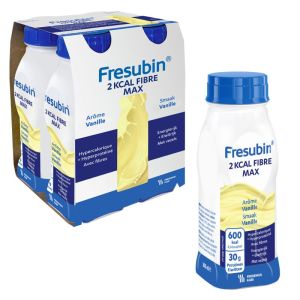 Fresubin® - 2 kcal Fibre Max - Vanille - Pack de 4 bouteilles de 300 ml