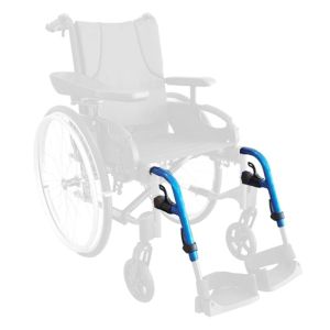 Potence 80° complète Bleu océan pour fauteuil Roulant Action 3/4NG ou 2000