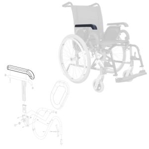 Manchette Droite pour tube rond de fauteuil roulant Alto ou Alto+