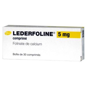 Lederfoline 5 mg - Folinate de calcium - 30 comprimés