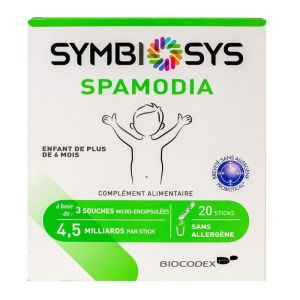 Symbiosys Spamodia - 3 souches - Flore intestinale Enfants - 20 sticks